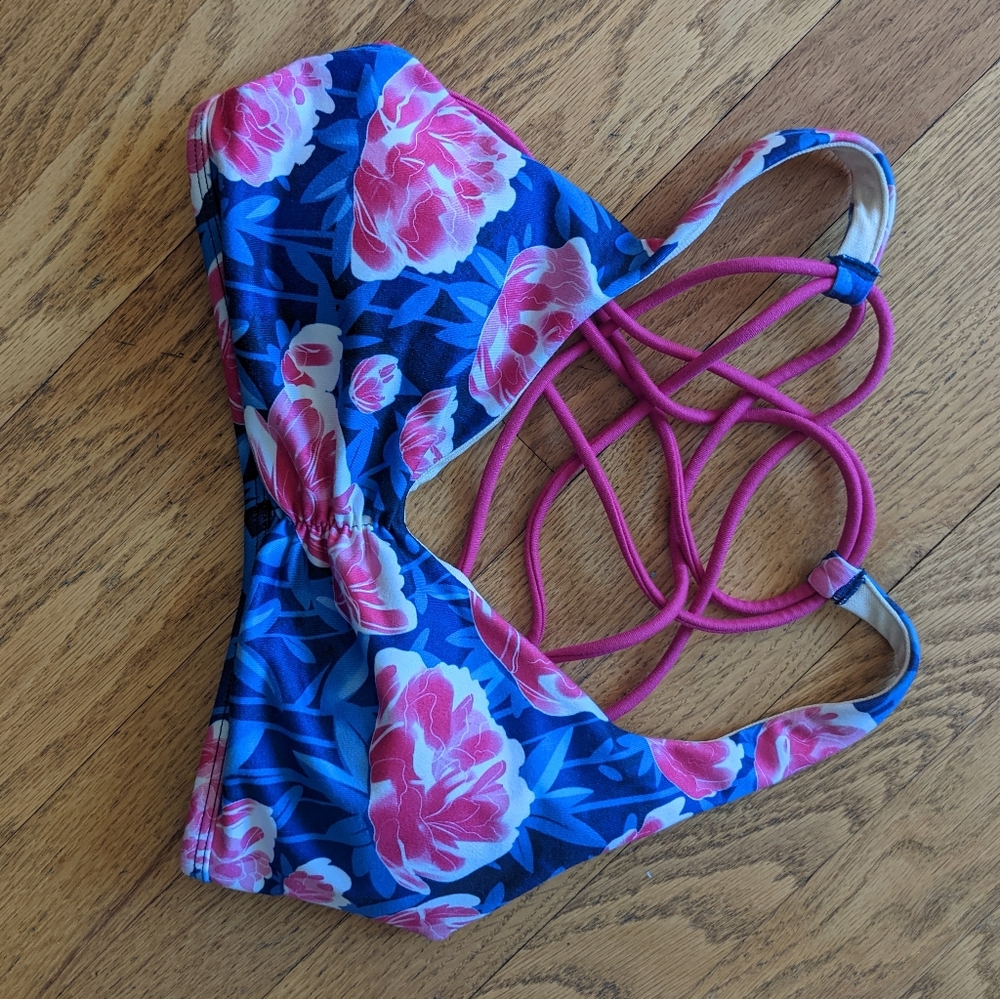 Popflex Pull On My Heart Strings Bra In Peony Siz… - image 1